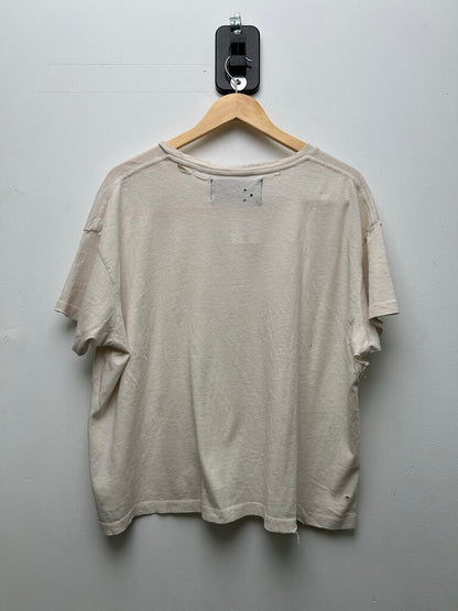 Preowned Paly White Pocket Tee Size Small