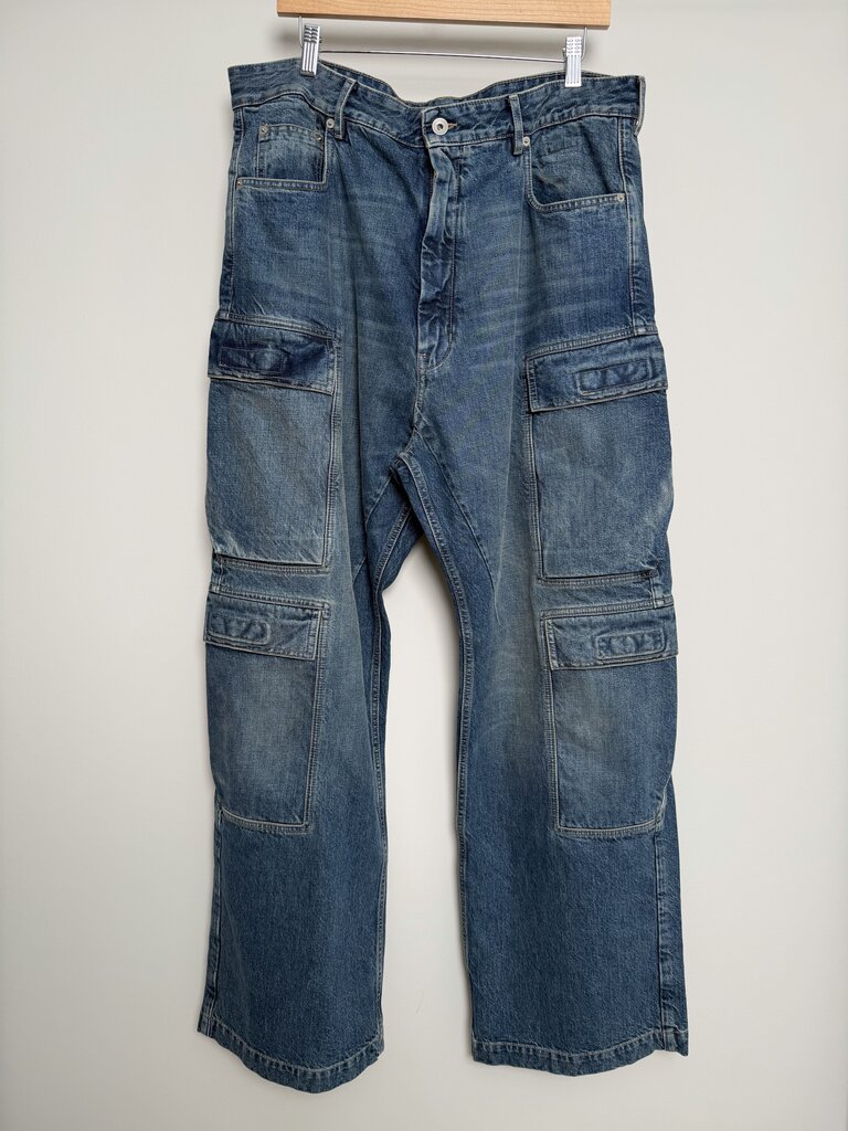 New Rick Owens Double Cargo Denim size 36