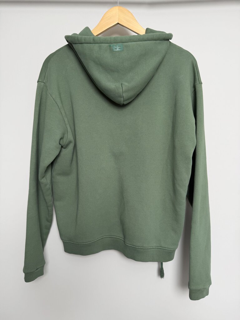 New ERL Green Blank Zip Up Hoodie size M