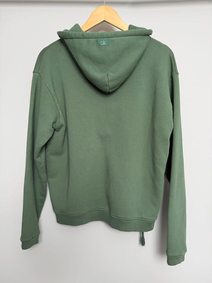 New ERL Green Blank Zip Up Hoodie size M