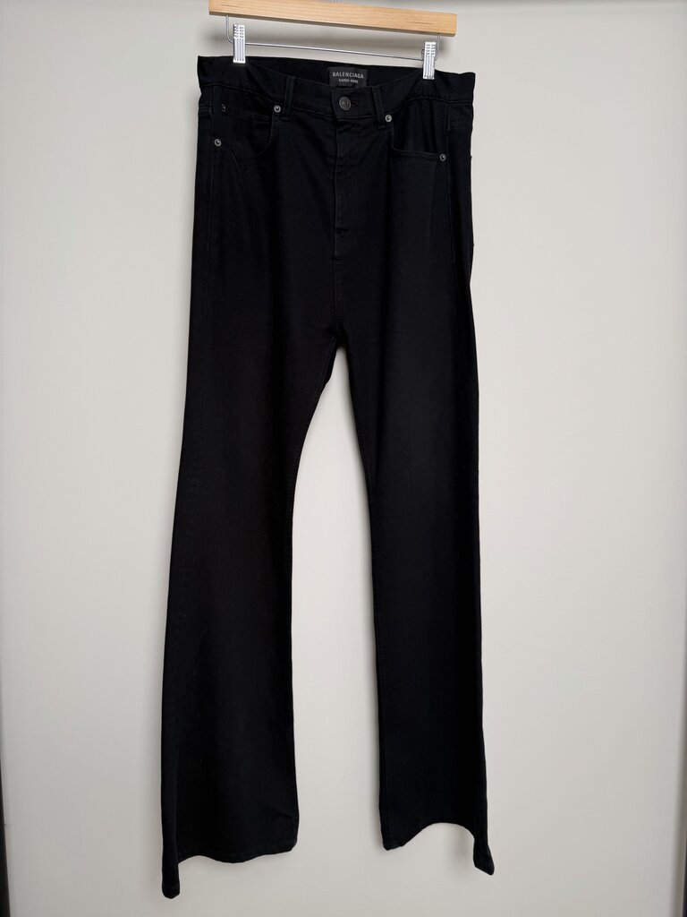 Preowend Balenciaga Black Bootcut Denim size 30