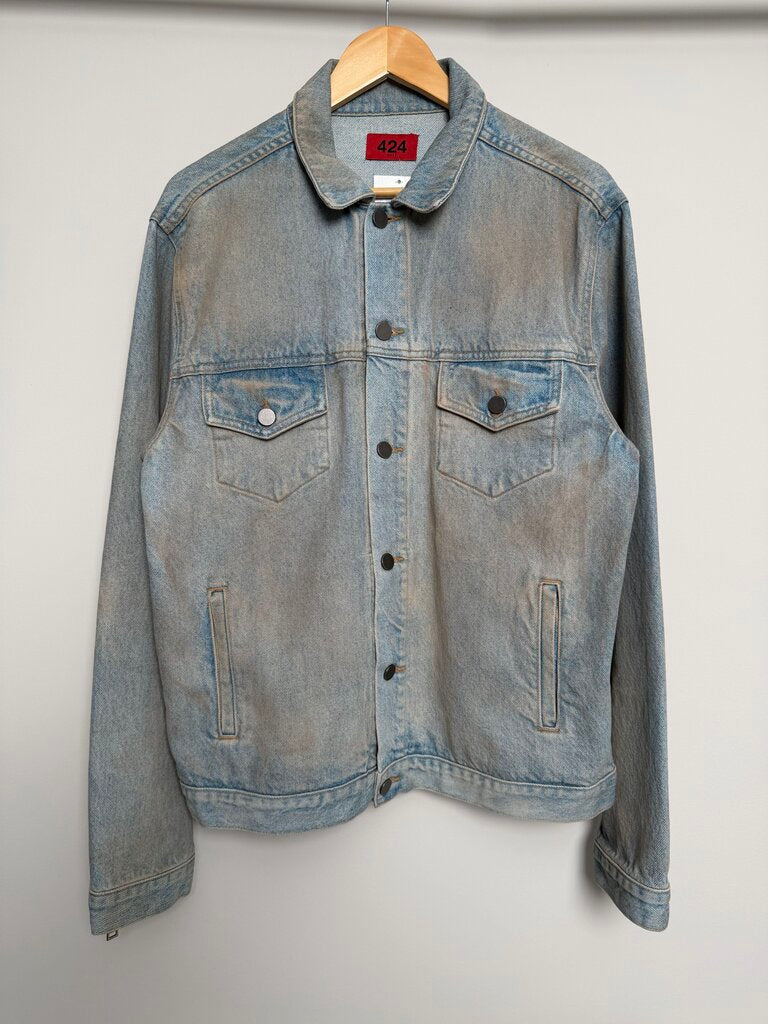 Preowned 424 Sand wash Denim Jacket size M