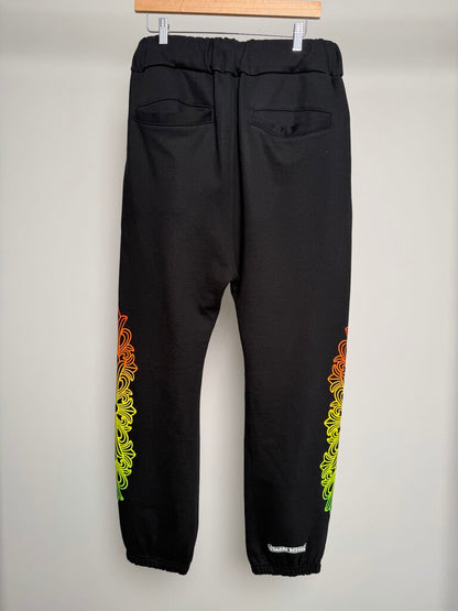 New Chrome Hearts Gradient Logo Black Sweatpants sz.M