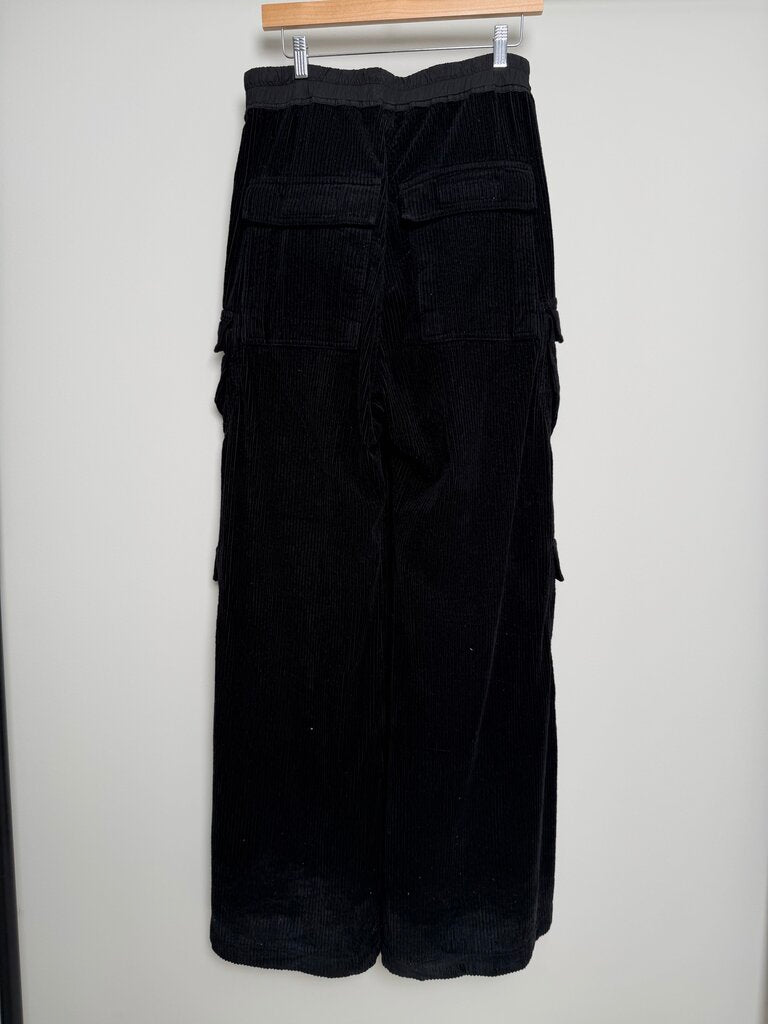 Preowned Rick Owens Corduroy Bela Black Cargos size S