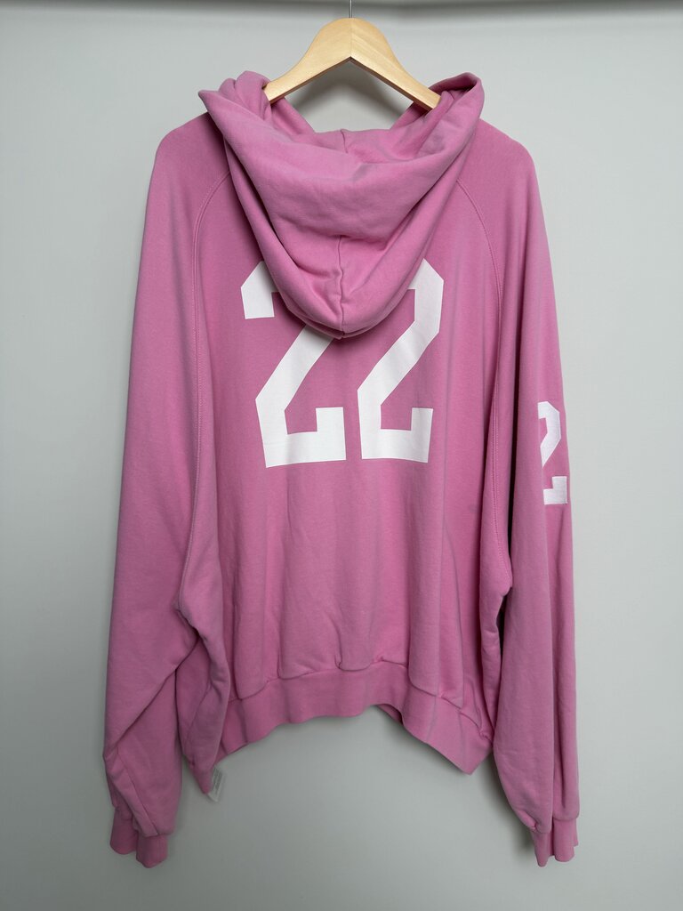 Preowned Balenciaga Pink Paris Zip Up Hoodie size 3