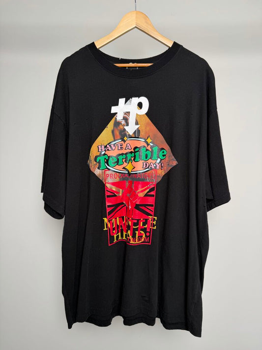 New Project G/R Black Terrible Day Tee Size Large