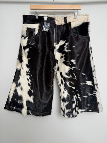 New NYRVA Mohair Black White Shorts Size 34