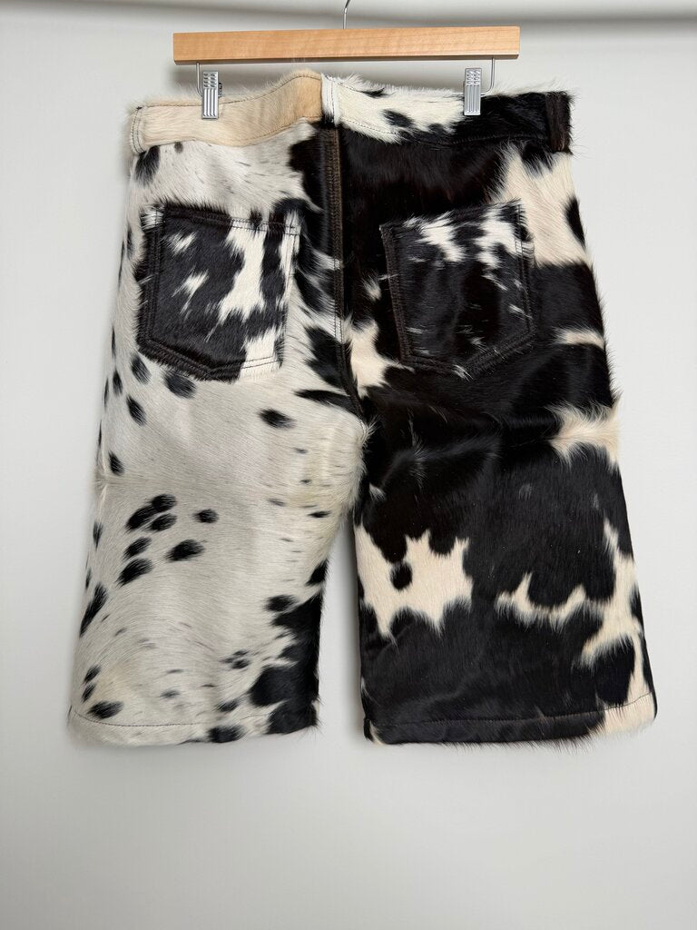 New NYRVA Mohair Black White Shorts Size 34