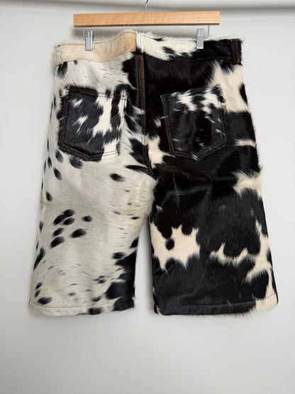 New NYRVA Mohair Black White Shorts Size 34