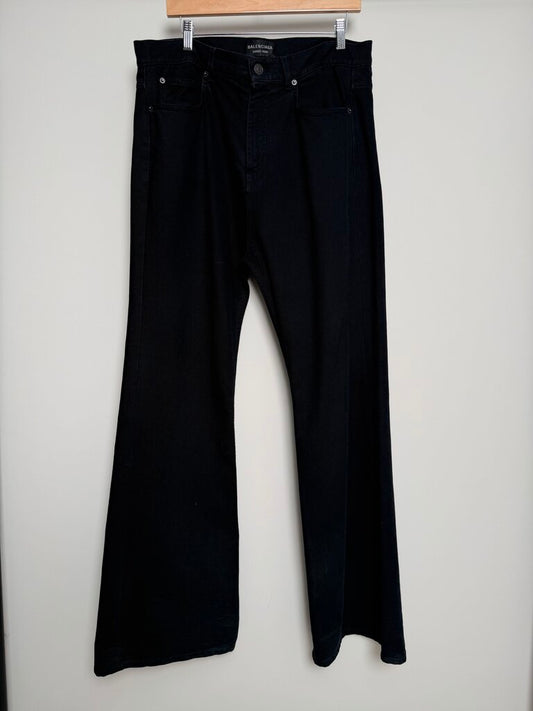Preowned Balenciaga Black Bootcut Denim size 32
