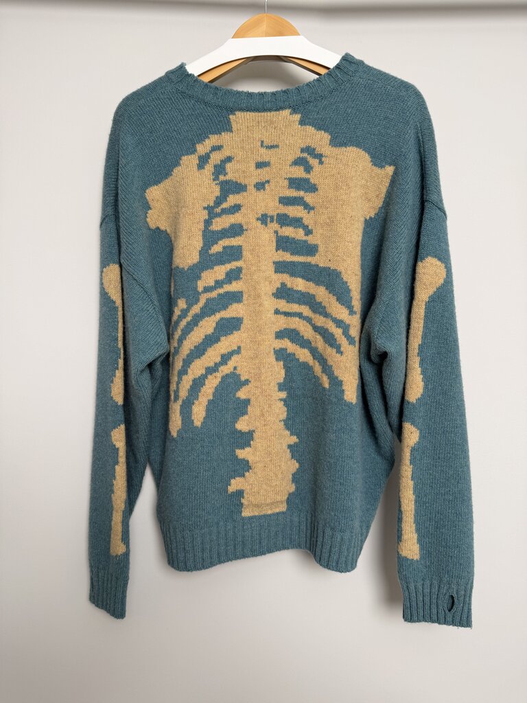 New Kapital Teal Bone Sweater Size 1