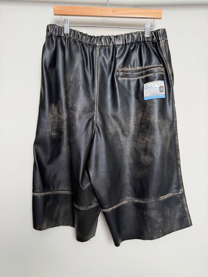 Preowned Maison Mihara Leather Shorts size M/L