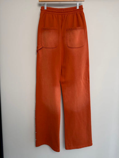 New HMDD Orange Crystal Sweatpants Size XS