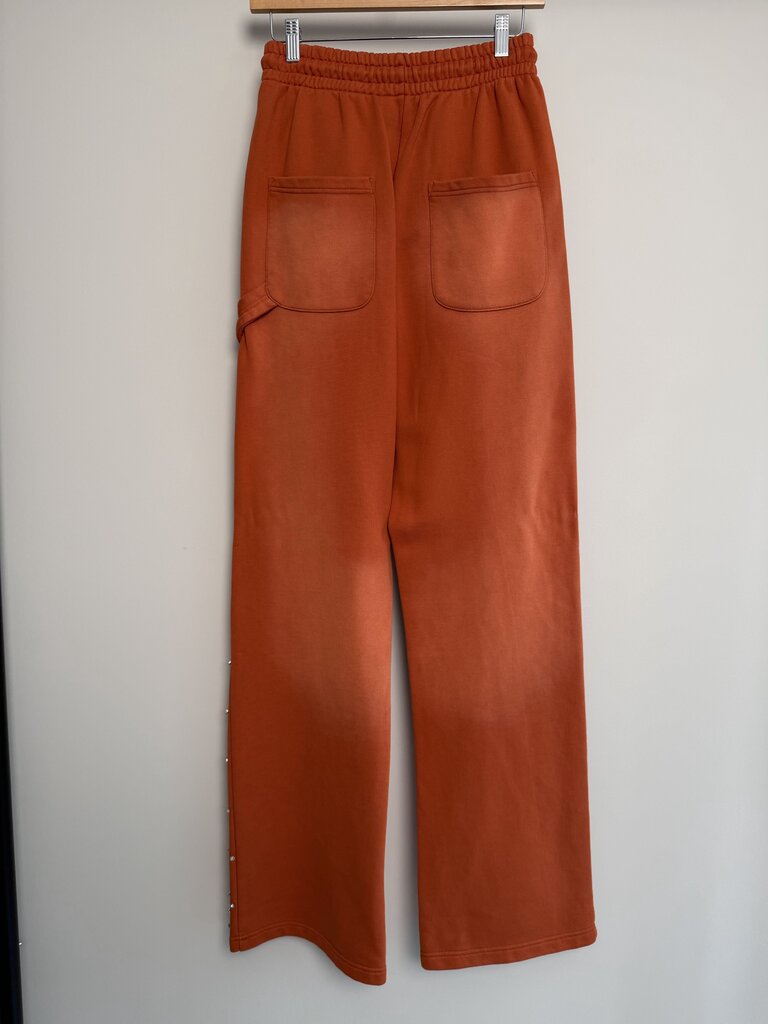 New HMDD Orange Crystal Sweatpants Size Small