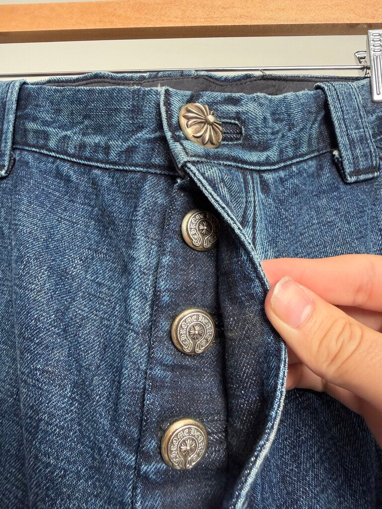 Preowned Chrome Heat Turbo Diesel Carpenter Denim Jeans size 36