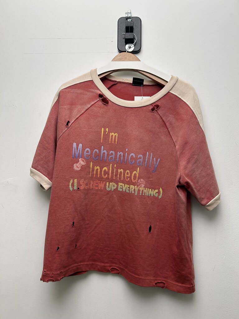 Preowned Gv Gallery Greedy Unit Red Tee Size Large