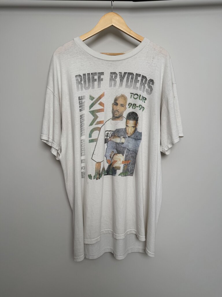 1998-99 Ruff Ryders and Hard Knock Tour White Tee size 2XL