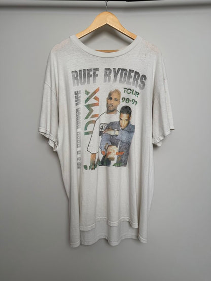 1998-99 Ruff Ryders and Hard Knock Tour White Tee size 2XL