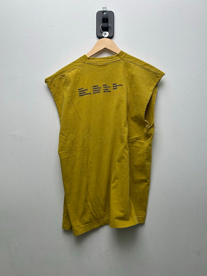 1998 Sound Garden Yellow Mustard Cutoff Tee sz.XL