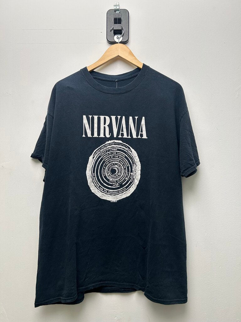 2003 Nirvana Vestibule Fade Black Tee sz. XLish