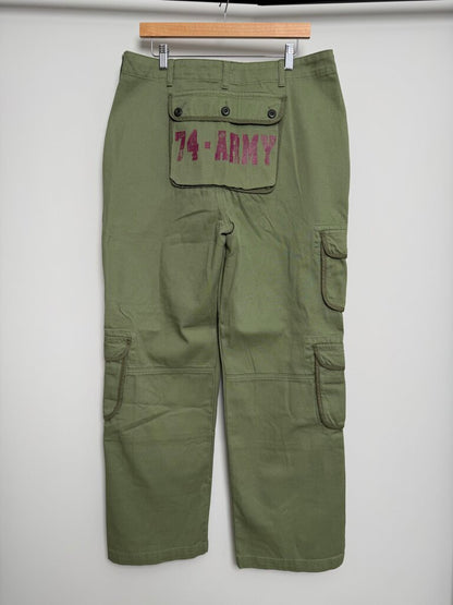 New 74iswar green army utility cargos size 32