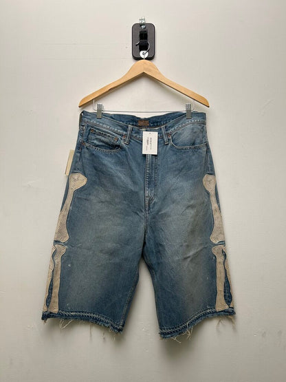 New Kapita Lightwash Bone Shorts Size 38