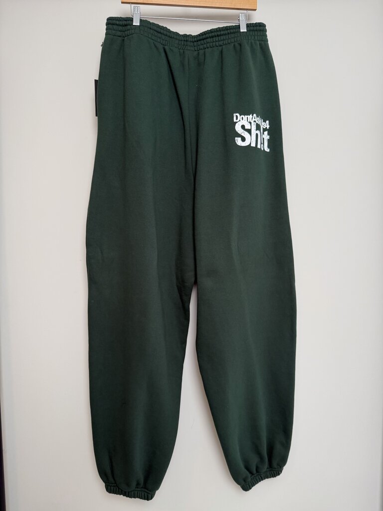 New Gv Gallery Greedy Unit Green Smiley Sweatpants Sz.Small