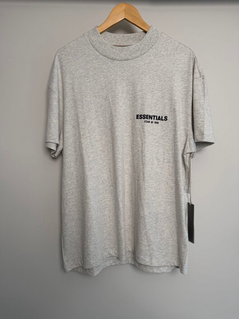 New Essentials Light Oatmeal Tee Size Small