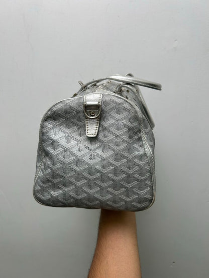 2007 Goyard Silver Crosiere 35 Mini Duffle Silver