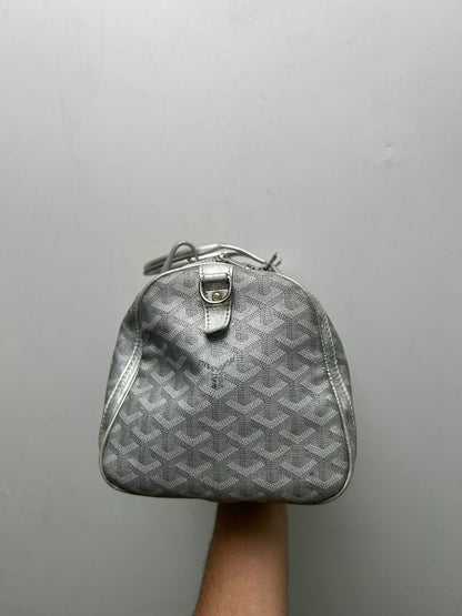 2007 Goyard Silver Crosiere 35 Mini Duffle Silver