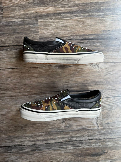 New Vans Camo Pearl Slip On Size 9