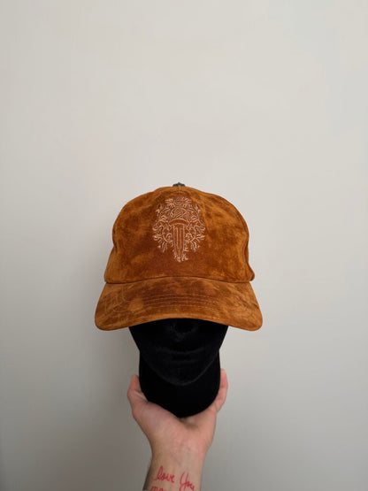 Preowned Chrome HEart Brown Suede Dagger Hat