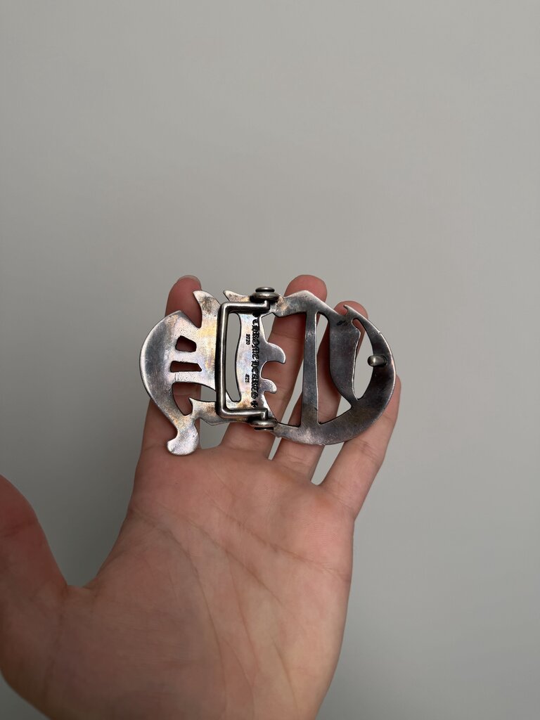 Preowned Chrome Heart CH Cut Out Buckle XL