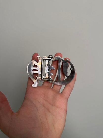 Preowned Chrome Heart CH Cut Out Buckle XL