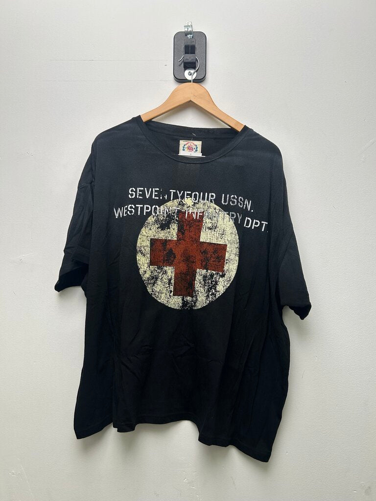 New 74iswar Black Infantry Tee Size Small