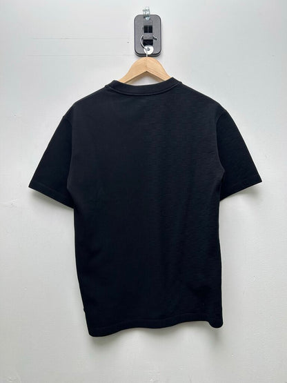 Preowned Louis Vuitton Black Half Damier Tee Sz.Medium