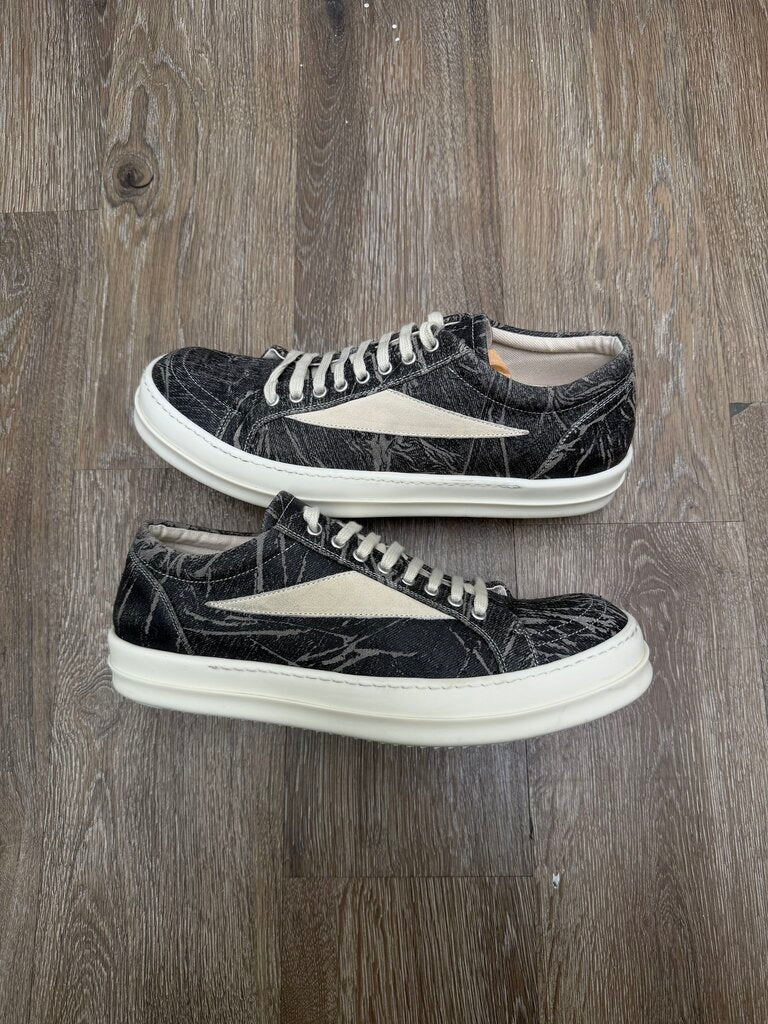 Preowned Rick Owens Cracked Wax Vans Sz.45