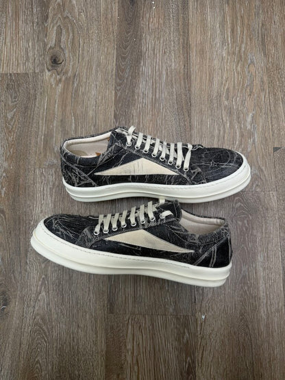 Preowned Rick Owens Cracked Wax Vans Sz.45