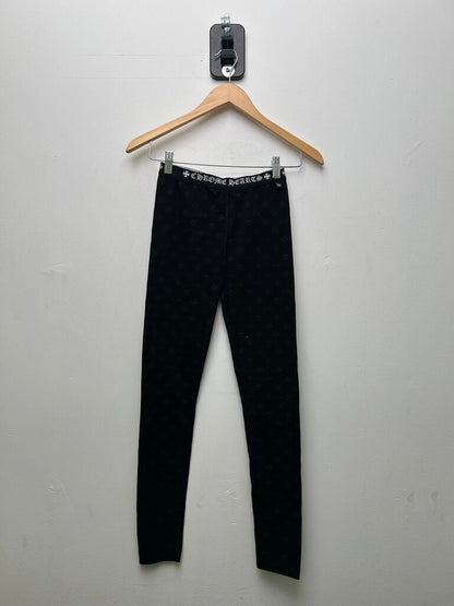 New Chrome Hearts Black AOP Leggings Sz.Medium
