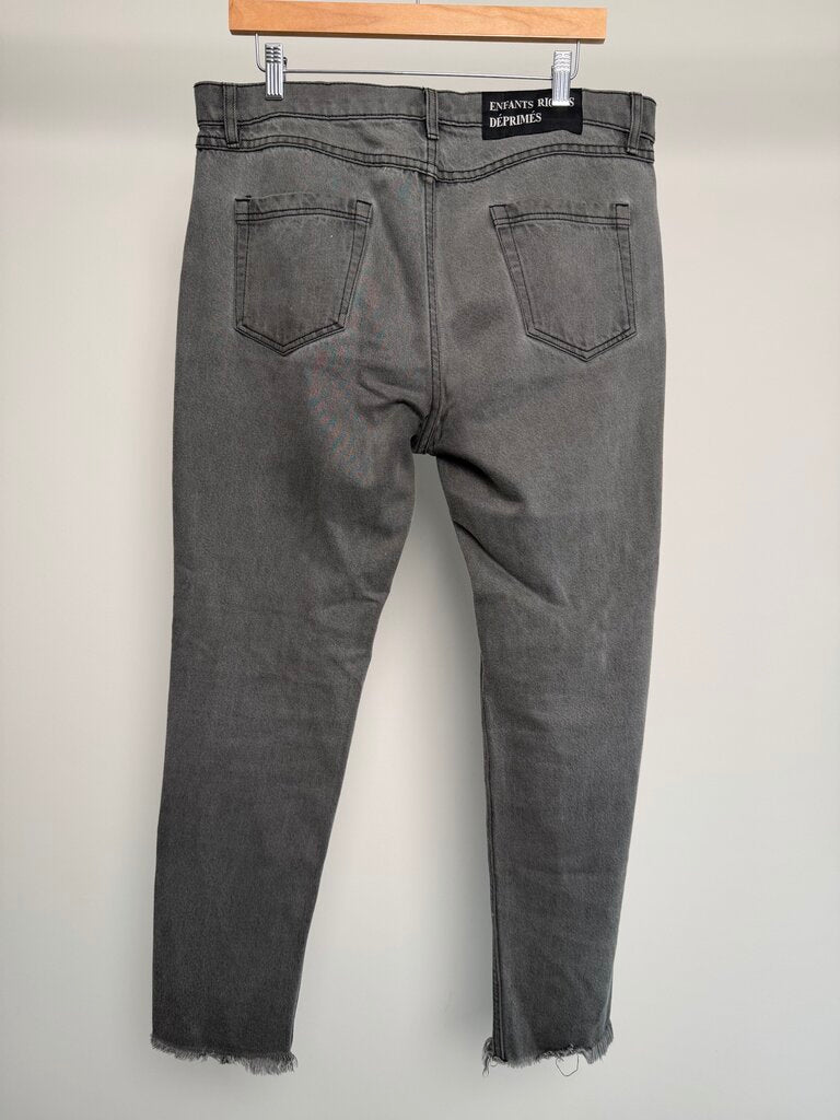 Preowned ERD Grey Straight Leg Denim size 36