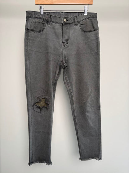 Preowned ERD Grey Straight Leg Denim size 36