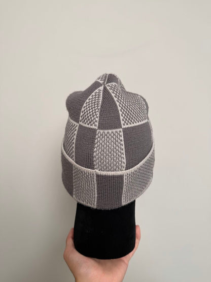Prewoned Louis Vuitton Damier Grey Beanie