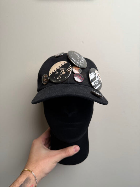 Preowned ERD Pin Collage 6 Panel Black Cap