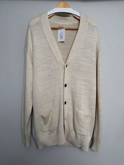 Preowned Kapital Smiley Elbow Cream Cardigan size XL