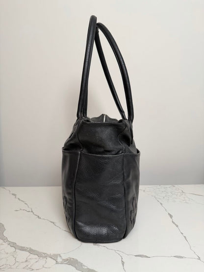 Preowned Chrome Heart Black Cross Tote Bag