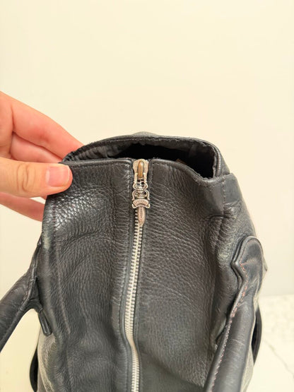 Preowned Chrome Heart Black Cross Tote Bag