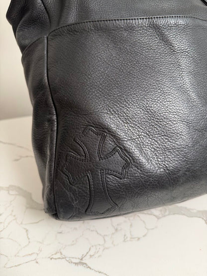 Preowned Chrome Heart Black Cross Tote Bag