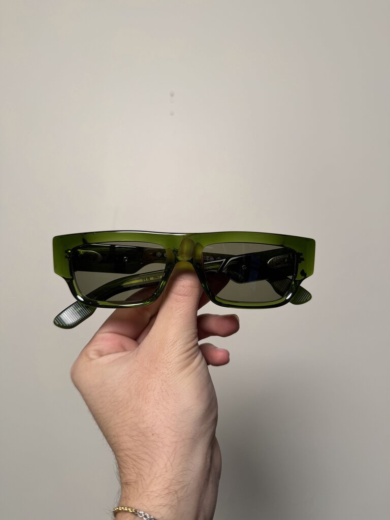 Preowned Chrome Heart Girth Quake Green Sunglasses
