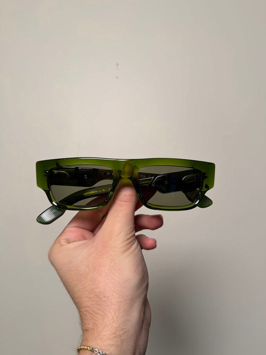 Preowned Chrome Heart Girth Quake Green Sunglasses