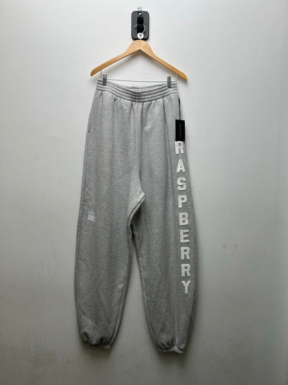 New Gv Gallery Grey Raspberry Spellout Sweatpants Sz.Small